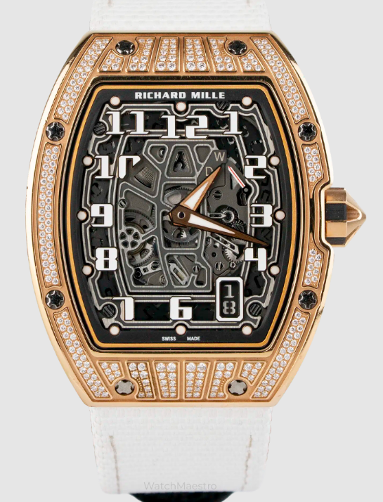 Richard Mille Extra Flat RM67-01 Rose Gold with Diamonds Replica Watch